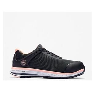 Women's Timberland PRO® Drivetrain Comp-Toe Work Sneaker Size 9.5 Black Pink